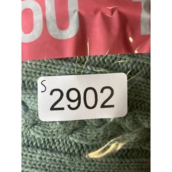 North Crest Sage Green Cable Knit Turtleneck Sweater Cozy‎ Ribbed Pullover S - Picture 6 of 6